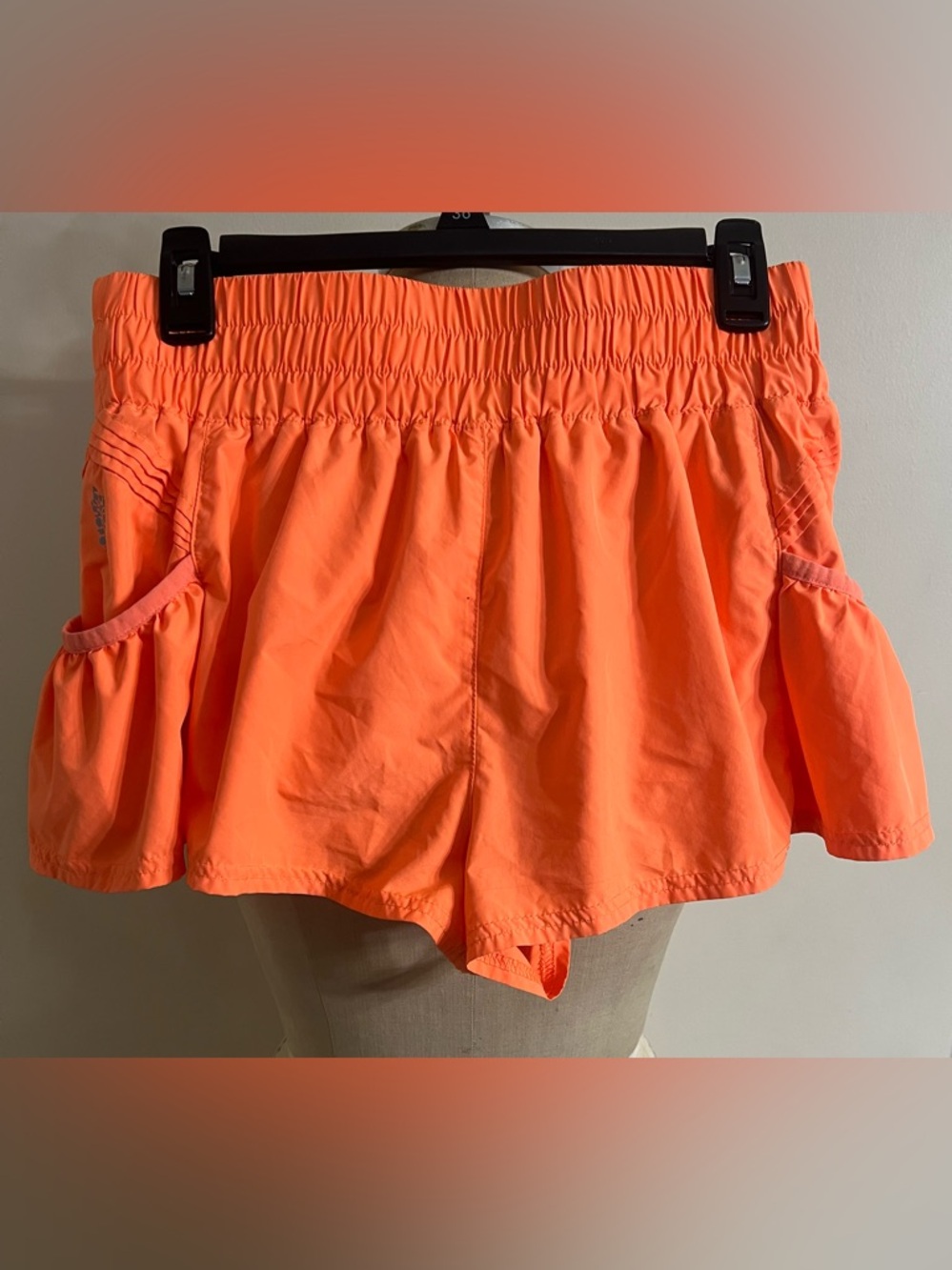 FP Movement Women's Orange Get Your Flirt On Shorts Size SP
